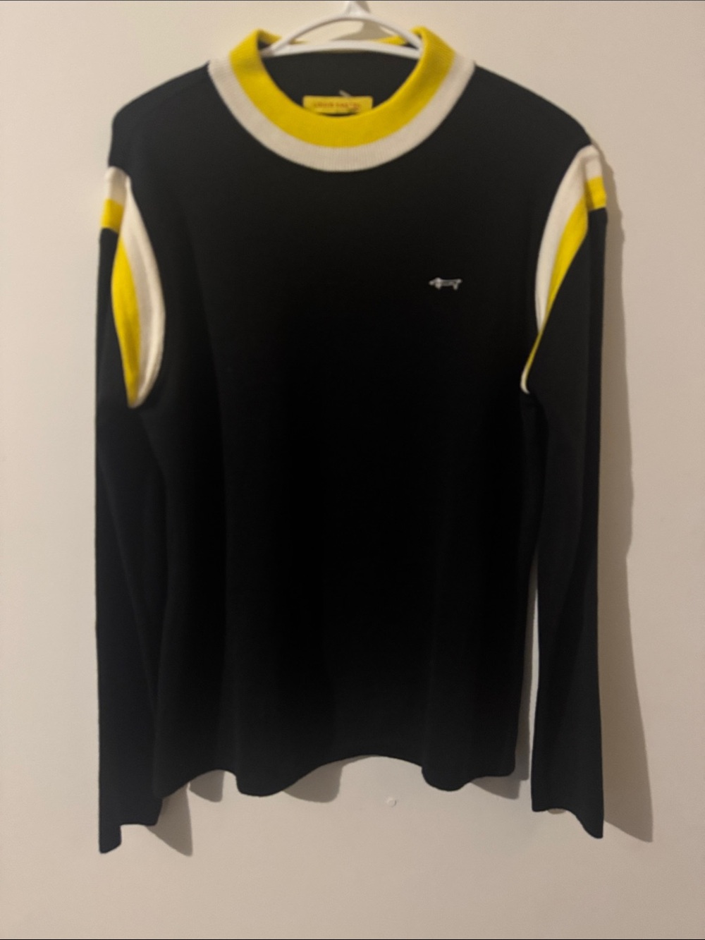 Louis Castel Crewneck Sweatshirt with Yellow & White Trim
